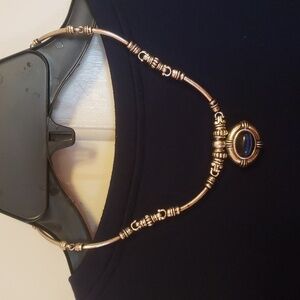 Avon Vintage blue  cats eye Aztec  choker